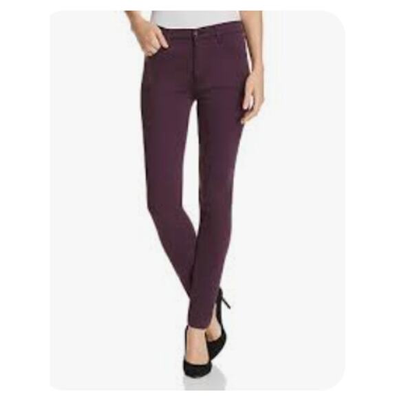 J BRAND Dark Purple Ankle Length Skinny Leg Jeans Size 27 - Picture 1 of 9